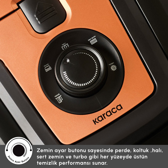 Karaca Vantuz Smax Geniş Toz Hazneli Elektrikli Süpürge Copper 2.8L
