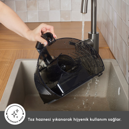 Karaca Vantuz Smax Geniş Toz Hazneli Elektrikli Süpürge Silver 2.8L