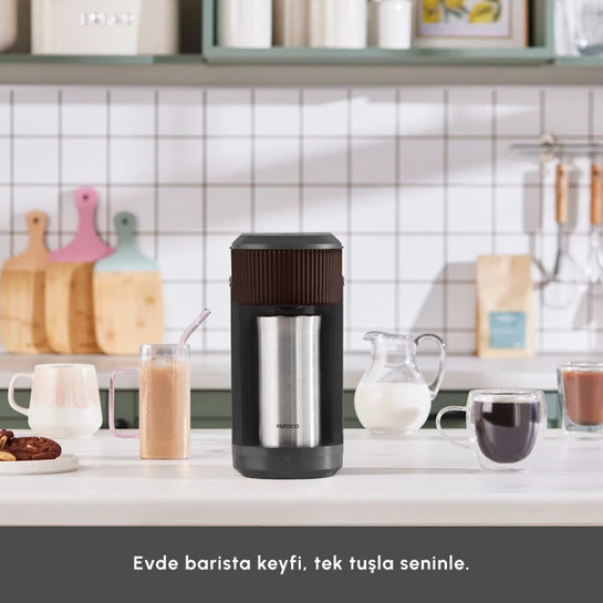 Karaca Mono Black Filtre Kahve Makinesi Walnut Brown
