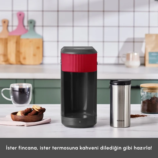 Karaca Mono Black Filtre Kahve Makinesi Cherry Red