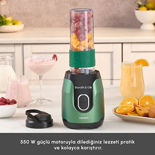 Karaca Blendfit Go Personal Kişisel Smoothie Blender Emerald Green