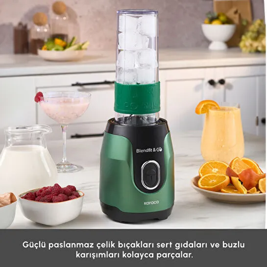 Karaca Blendfit Go Personal Kişisel Smoothie Blender Emerald Green