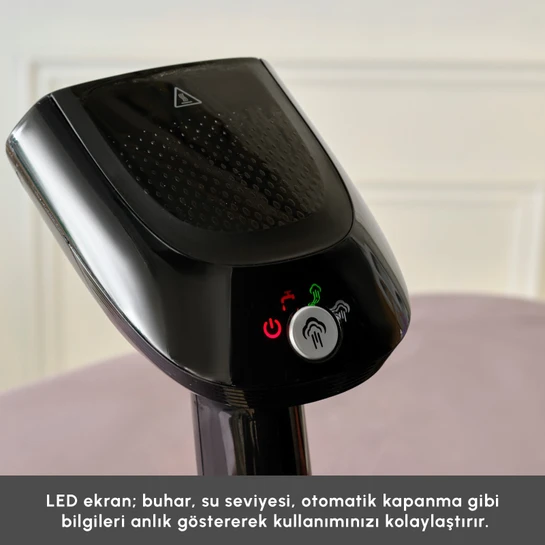 Karaca Vantuz Multisteam Buharlı Kırışık Düzleştirici Dikey El Ütüsü Siyah