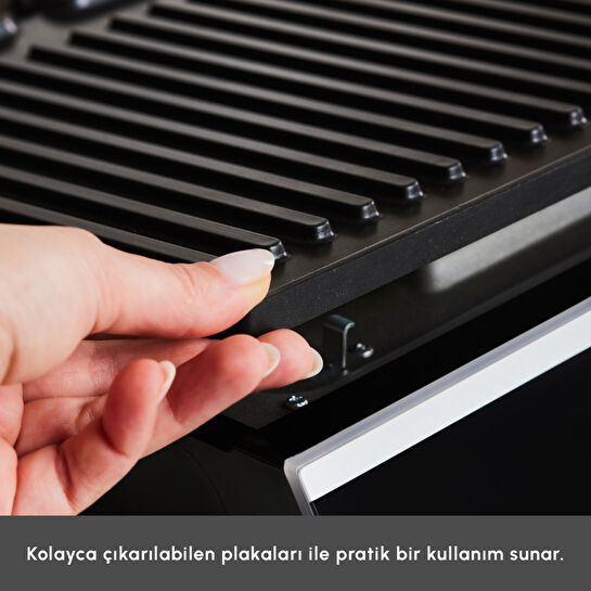 Karaca Nova Grill 6 Dilim Kapasiteli Inox Gövdeli Zaman Ayarlı Izgara ve Tost Makinesi 2000W