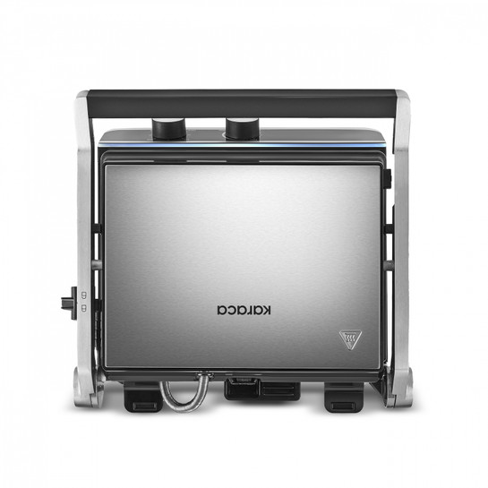 Karaca Nova Grill 6 Dilim Kapasiteli Inox Gövdeli Zaman Ayarlı Izgara ve Tost Makinesi 2000W