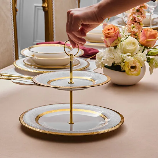 Karaca Royal Bone Victoria Katlı Kurabiyelik Gold