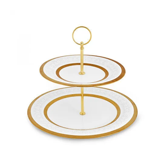 Karaca Royal Bone Victoria Katlı Kurabiyelik Gold