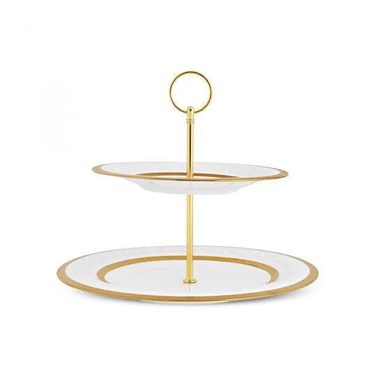 Karaca Royal Bone Victoria Katlı Kurabiyelik Gold