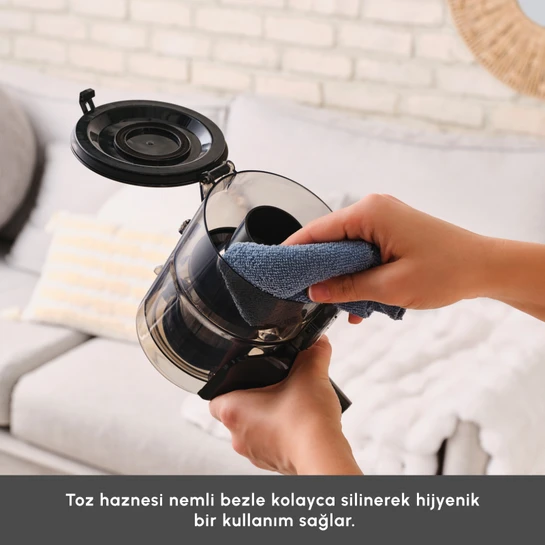 Karaca Vantuz Power Up Telescopic Uzunluğu Ayarlanabilir Dikey Süpürge Rosegold