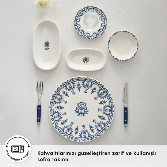 Karaca Forever Bone Heather 26 Parça 6 Kişilik Kahvaltı Seti