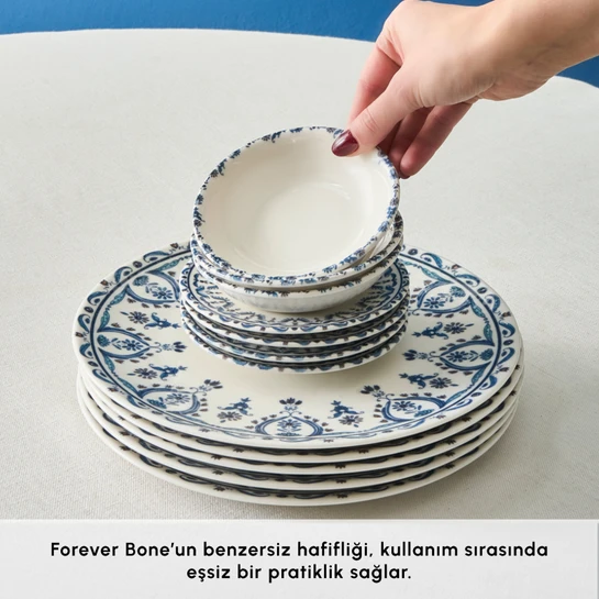 Karaca Forever Bone Heather 26 Parça 6 Kişilik Kahvaltı Seti
