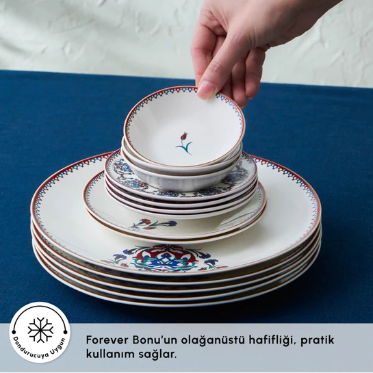 Karaca Forever Bone Nakkaş 26 Parça 6 Kişilik Kahvaltı Takımı