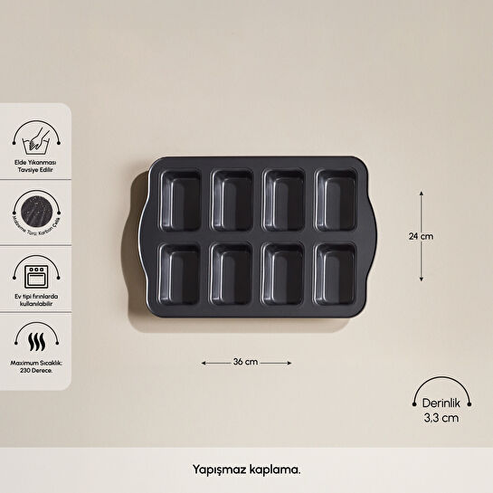 Karaca Noxis 6'lı Muffin Döküm Kek Kalıbı