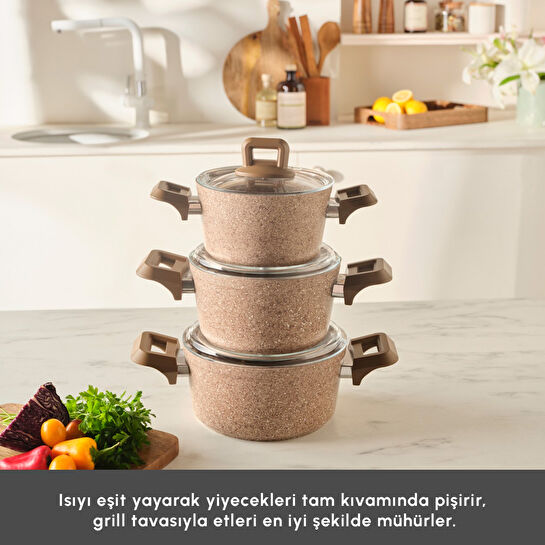 Karaca Biogranit Alice 6 Parça Midi Set