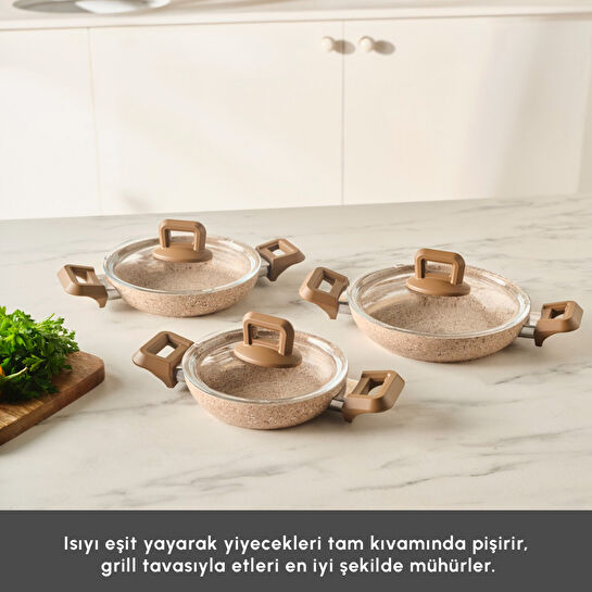 Karaca Biogranit Alice 6 Parça Sahan Set