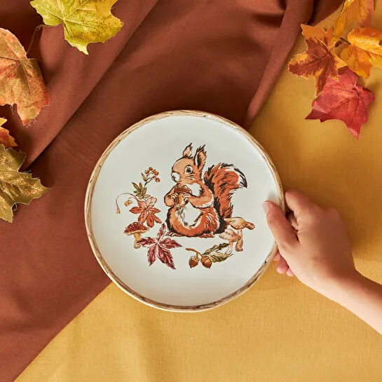 Karaca Cozy Sincap Pasta Tabağı 21 cm