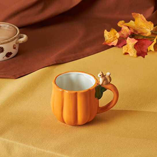 Karaca Cozy Bal Kabağı Sincap Kupa 320 ml