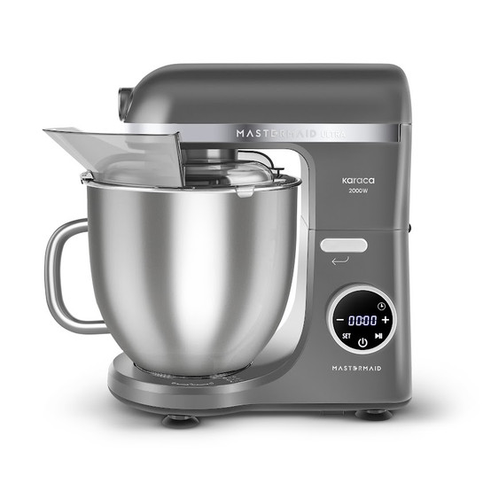 Karaca Mastermaid Chef Ultra D2000W Dijital Ekranlı Hamur Yoğurma Makinesi Galaxy Grey 7L 