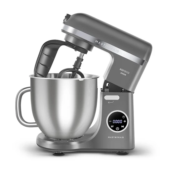 Karaca Mastermaid Chef Ultra D2000W Dijital Ekranlı Hamur Yoğurma Makinesi Galaxy Grey 7L 