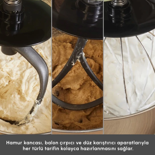 Karaca Mastermaid Chef Ultra D2000W Dijital Ekranlı Hamur Yoğurma Makinesi Matte Black 7L
