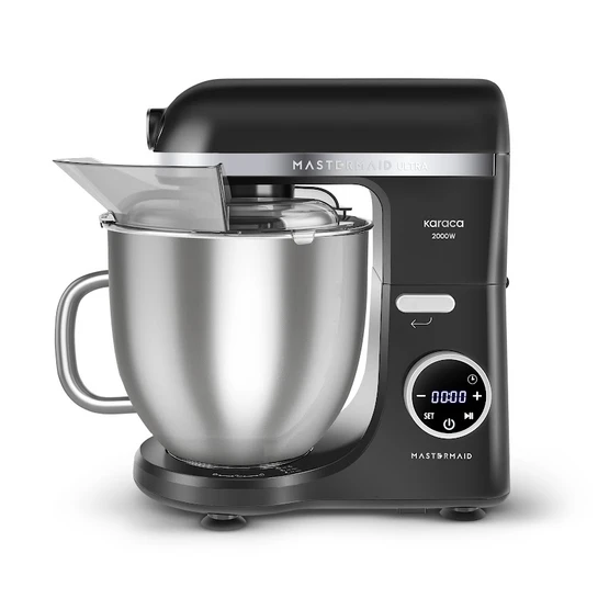 Karaca Mastermaid Chef Ultra D2000W Dijital Ekranlı Hamur Yoğurma Makinesi Matte Black 7L