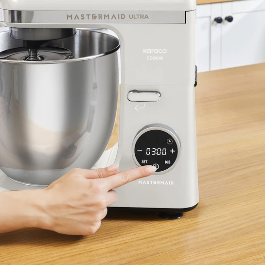 Karaca Mastermaid Chef Ultra D2000W Dijital Ekranlı Hamur Yoğurma Makinesi Starlight 7L