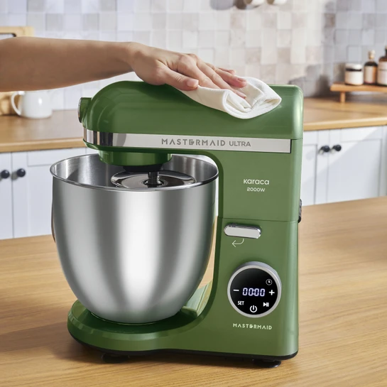 Karaca Mastermaid Chef Ultra D2000W Dijital Ekranlı Hamur Yoğurma Makinesi Emerald Green 7L