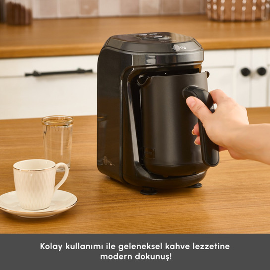Karaca Hatır Hüp 2 in 1 Türk Kahve Makinesi Black
