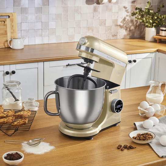 Karaca Mastermaid Chef Ultra D2000W Dijital Ekranlı Hamur Yoğurma Makinesi Mineral Gold 7L