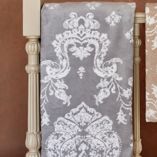 Karaca Home Eldora Gri Çift Kişilik Pamuk Battaniye