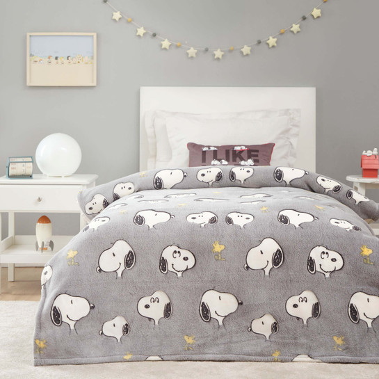 Peanuts by Karaca Home Woodstock Battaniye Tek Kişilik 150x220 cm