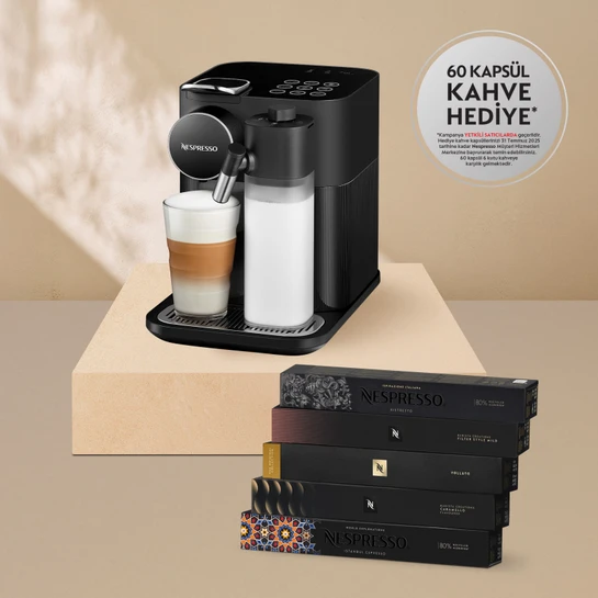 Nespresso F541 Gran Latissima Süt Çözümlü Kahve Makinesi, Siyah