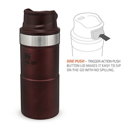 Stanley Klasik Trigger Action Bordo Seyahat Bardağı 0.35 Lt