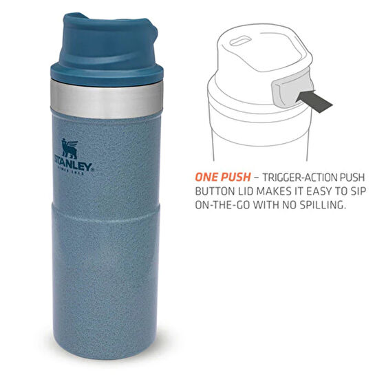 Stanley Trigger-Action Travel Mug Hammertone Ice 0.35 Litre