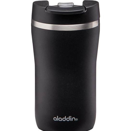 Aladdin Cafe Thermavac Leak-Lock Siyah Paslanmaz Çelik El Termosu Kupa 0.25 Lt
