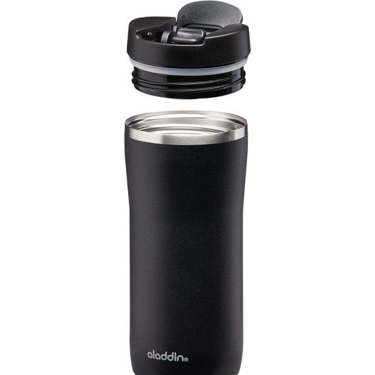 Aladdin Mocca Thermavac Leak-Lock Siyah Çelik El Termosu Bardak 0,35 Lt