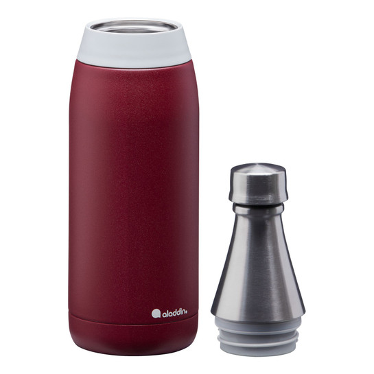 Aladdin Fresco S.Steel Water B. Burgundy Red 0.6 Litre