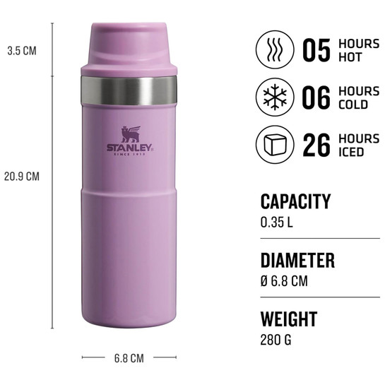Stanley Trigger-Action Travel Mug Lilac Gloss 0.35 L