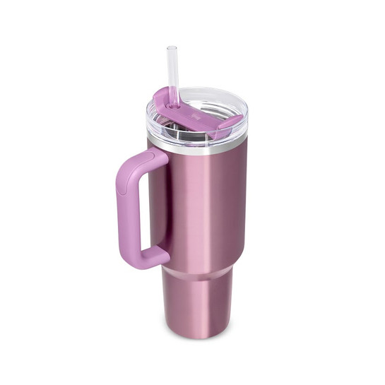 Stanley The Quencher Flowstate Tumbler Pipetli Termos Bardak 1,18L Gül Kurusu
