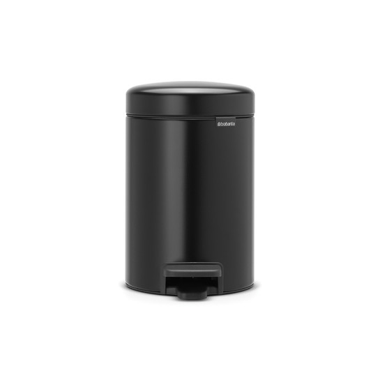 BRABANTIA 001-01- NEWICON MATT BLACK PEDALLI ÇÖP KUTUSU 3L