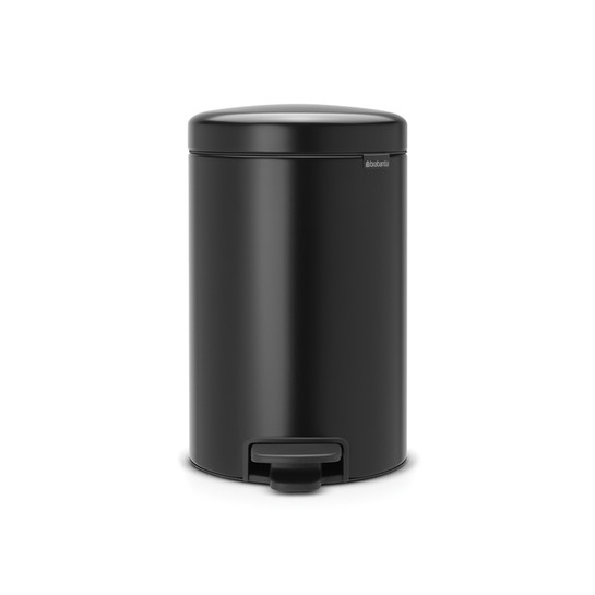BRABANTIA 001-01-NEWICON MATT BLACK PEDALLI ÇÖP KUTUSU 12L