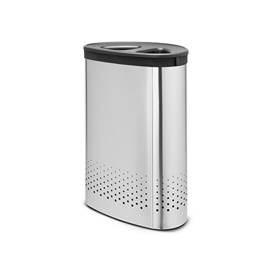 Brabantia 001-01-P Çelik Çamaşır Sepeti 55 L Matt Steel