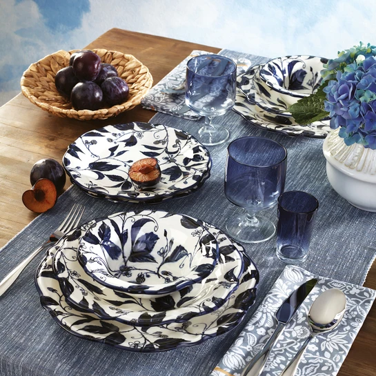 Emsan Sarmaşık 24 Parça 6 Kişilik Stoneware Yemek Takımı