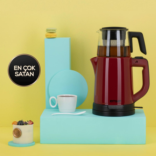 Emsan Handy Pro Kırmızı Çay Makinesi