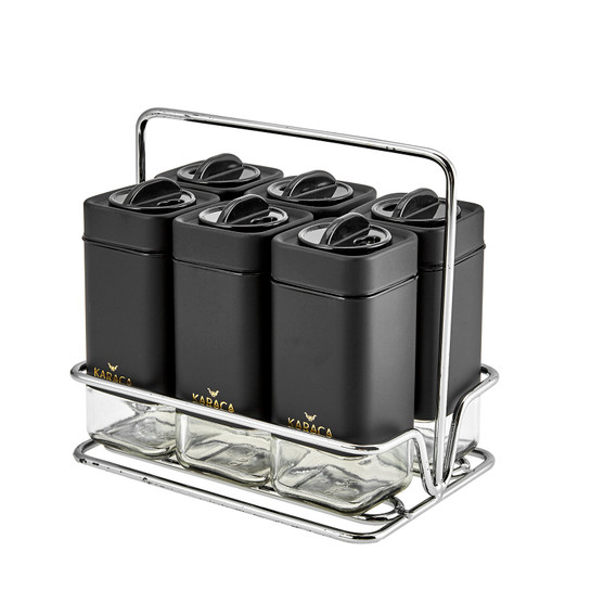 Karaca Avangart Black Gold 7 Parça Baharat Seti 