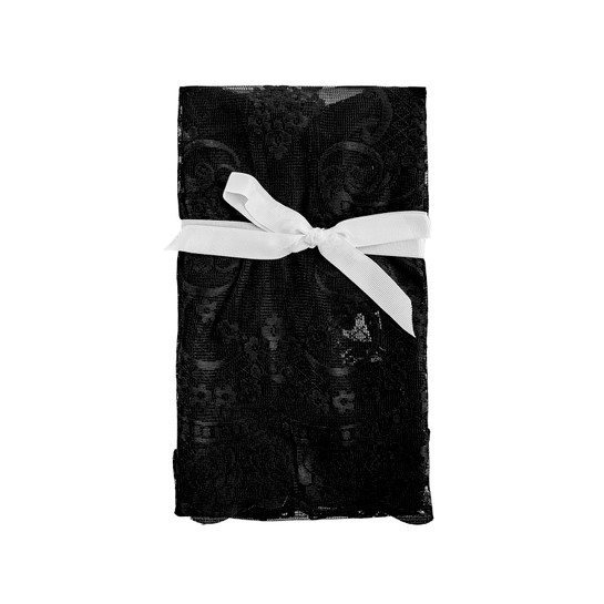 Karaca Melinda Dantel Runner 40x140 cm Siyah
