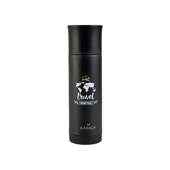 Karaca Travel Çelik Termos Black 400 ml