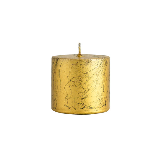 Karaca Andy Gold Silindir Mum 6.5x6 cm