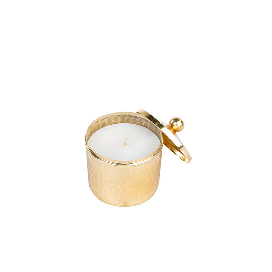 Karaca Moroc Gold Metal Kutuda Küçük Kokulu Mum