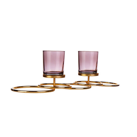 Karaca New Year Yılbaşı Ring Gold Mumluk